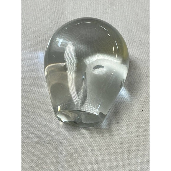 Maleras Crystal Mid Century Owl Paperweight